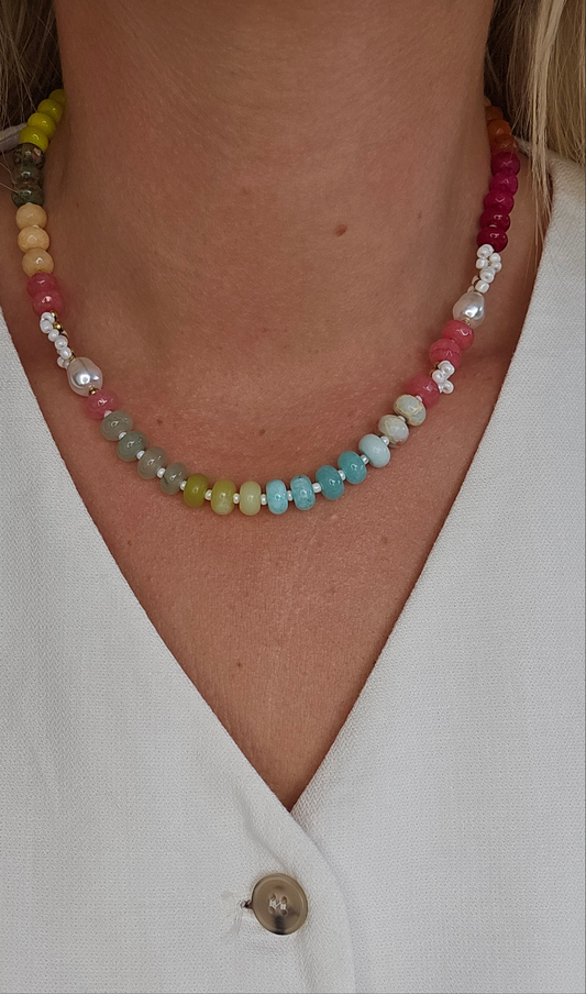 Ketting kraal - multi color