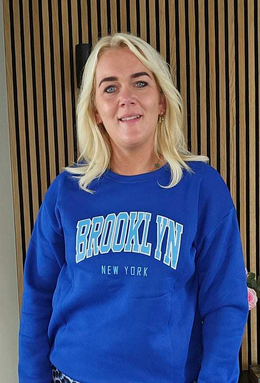 Brooklyn trui- blauw
