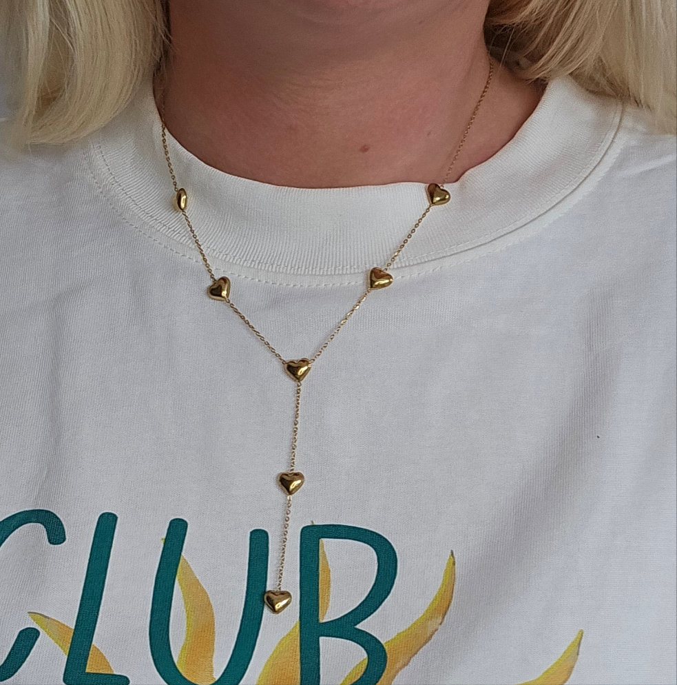 Ketting heart mini - goud