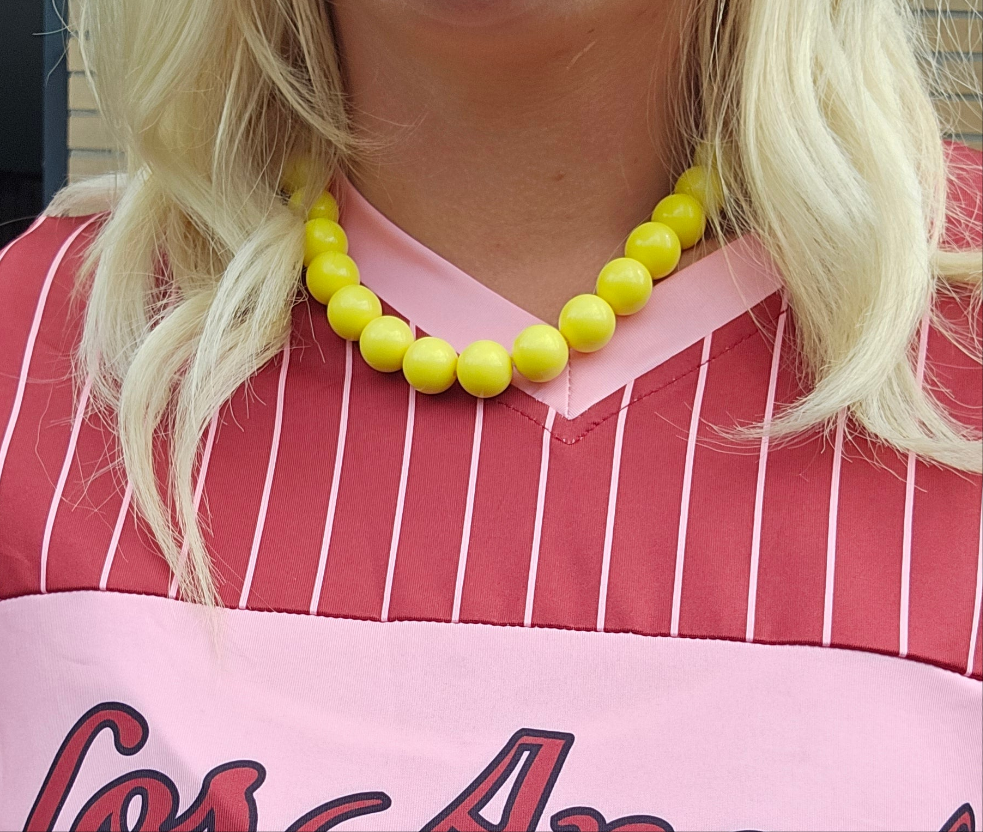 Kralenketting - geel