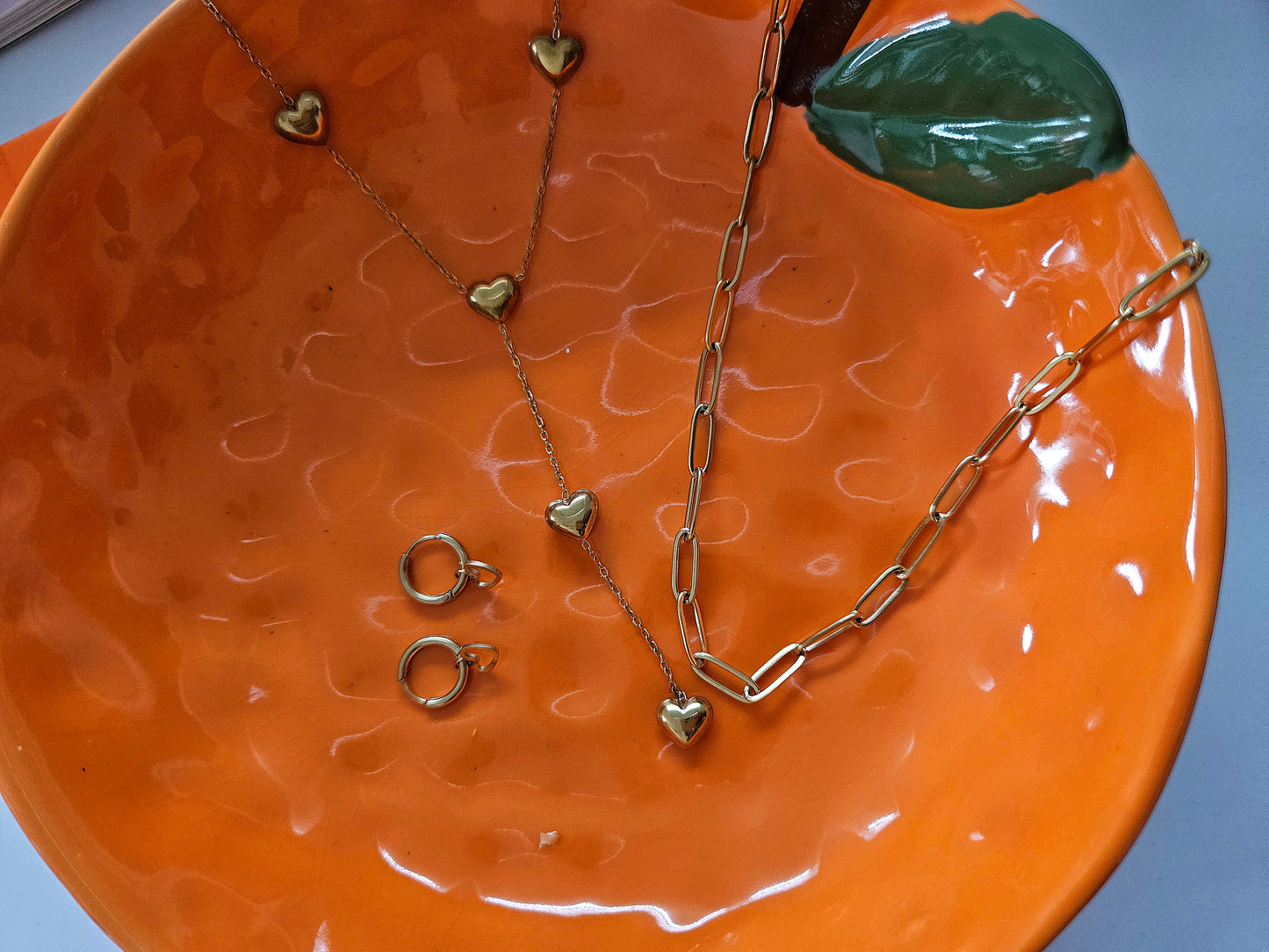 Ketting schakel - goud