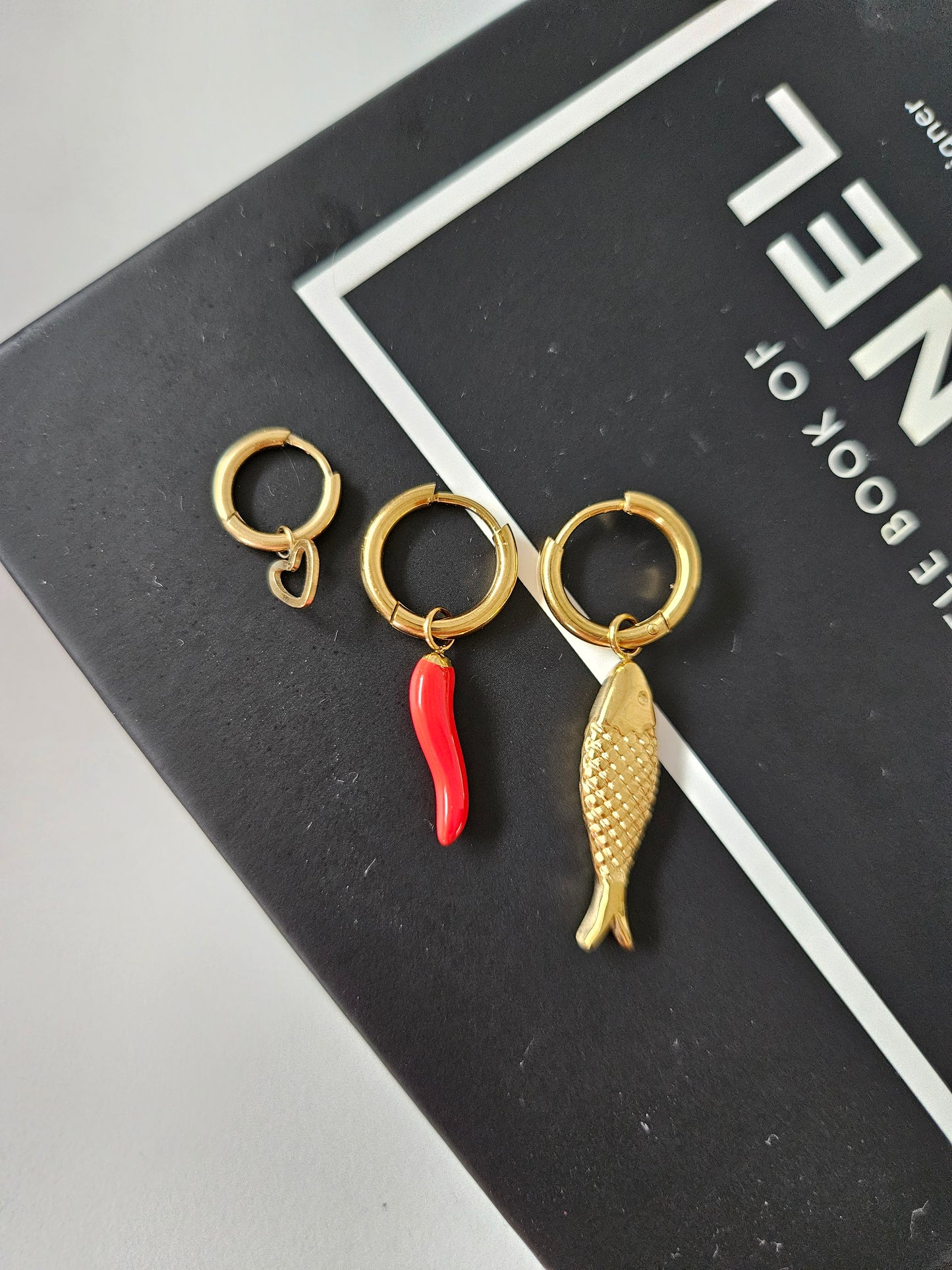 Oorbel heart mini - goud