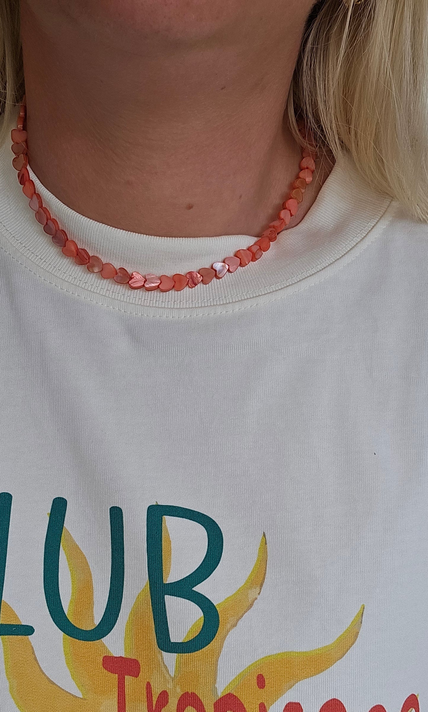Ketting heart - rood