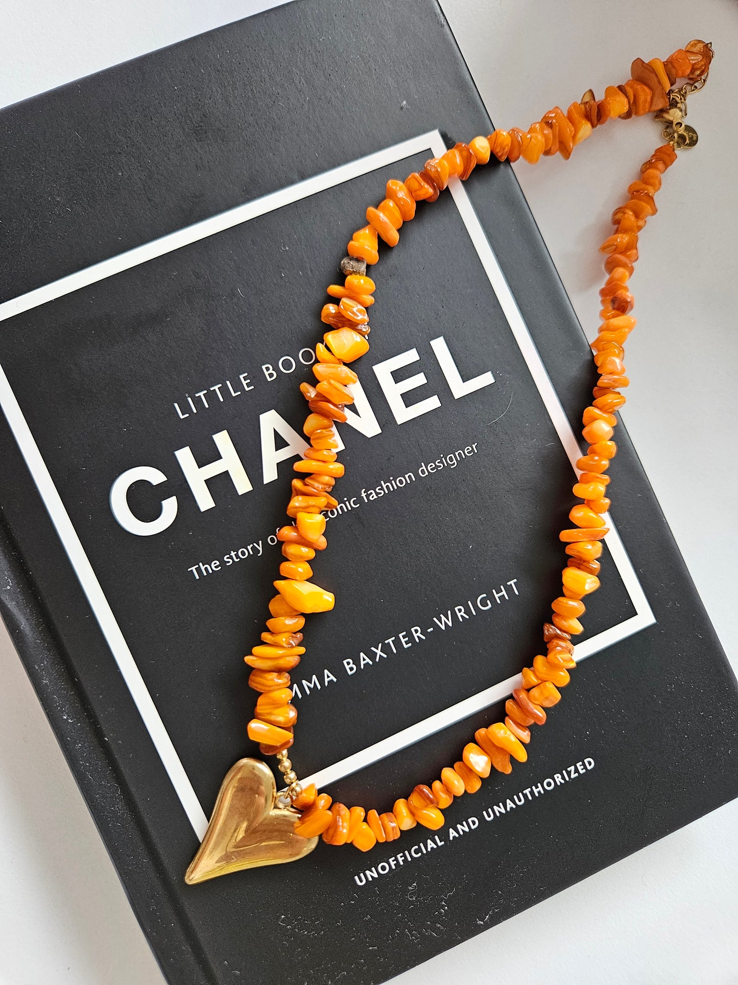 Ketting heart - orange