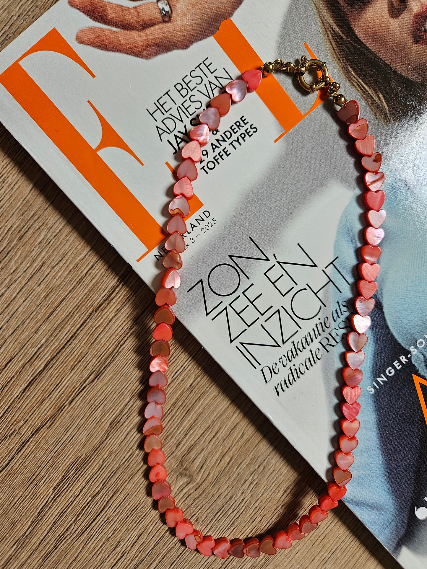 Ketting heart - rood