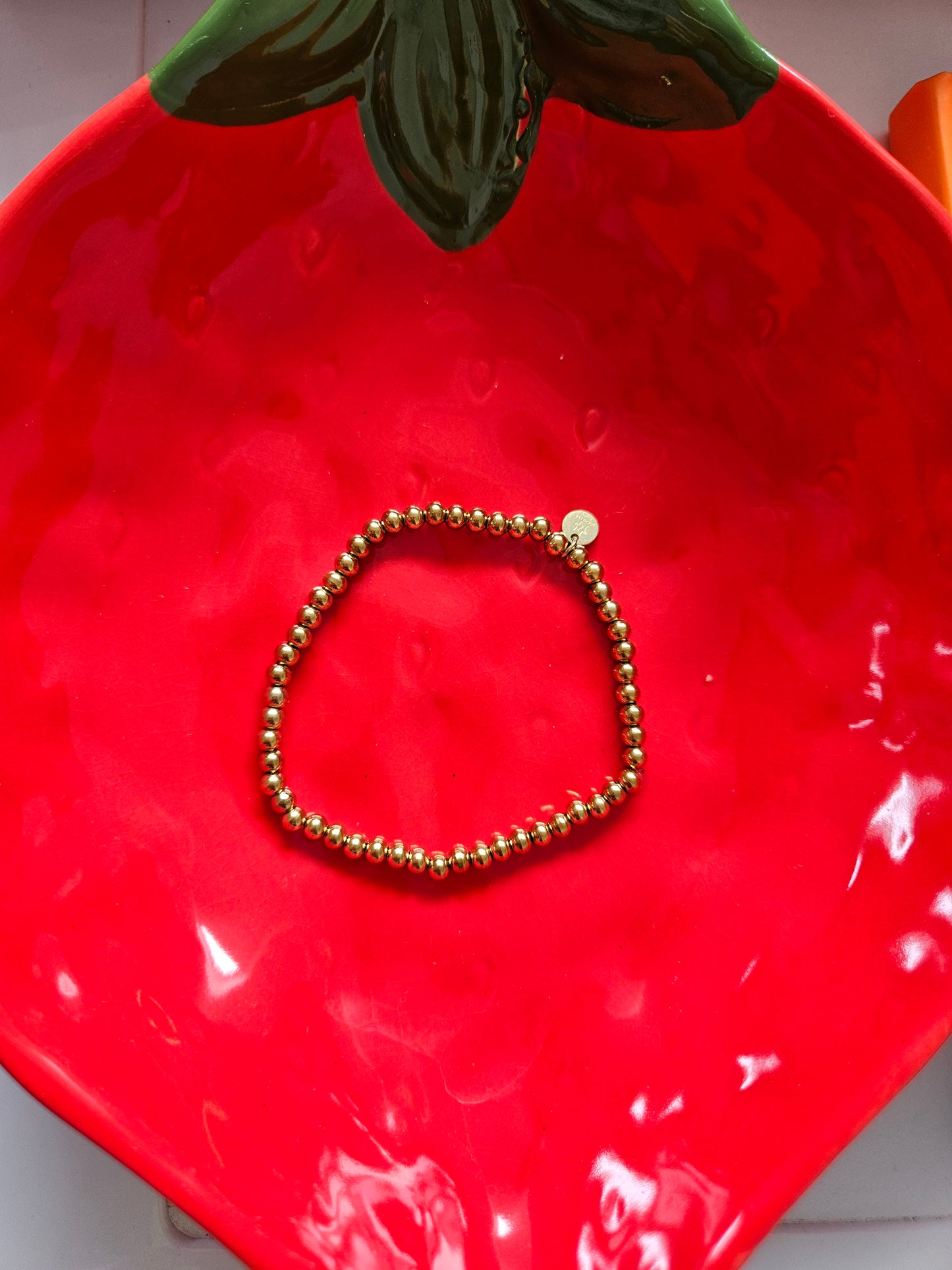 Armband kraal - goud