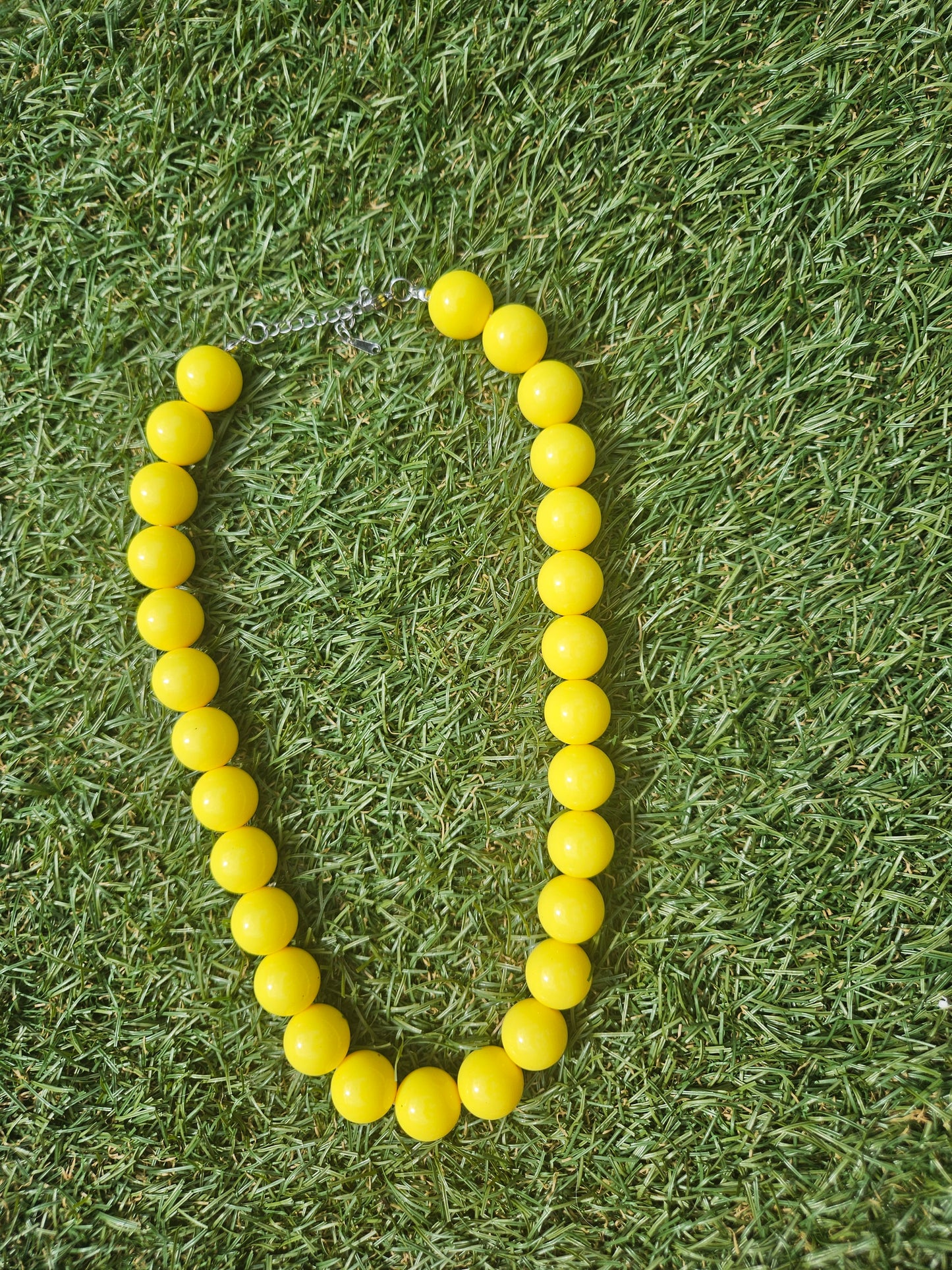 Kralenketting - geel